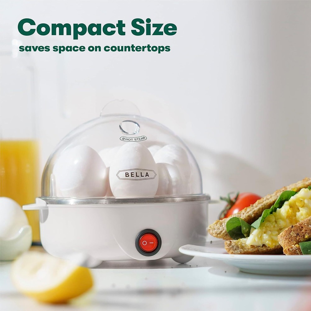 Fast 7-Electric Egg Cooker and Poaster - Single Stack White