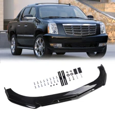 For Cadillac Escalade 4-Door SUV Front Bumper Lip Spoiler Splitter Glossy Black
