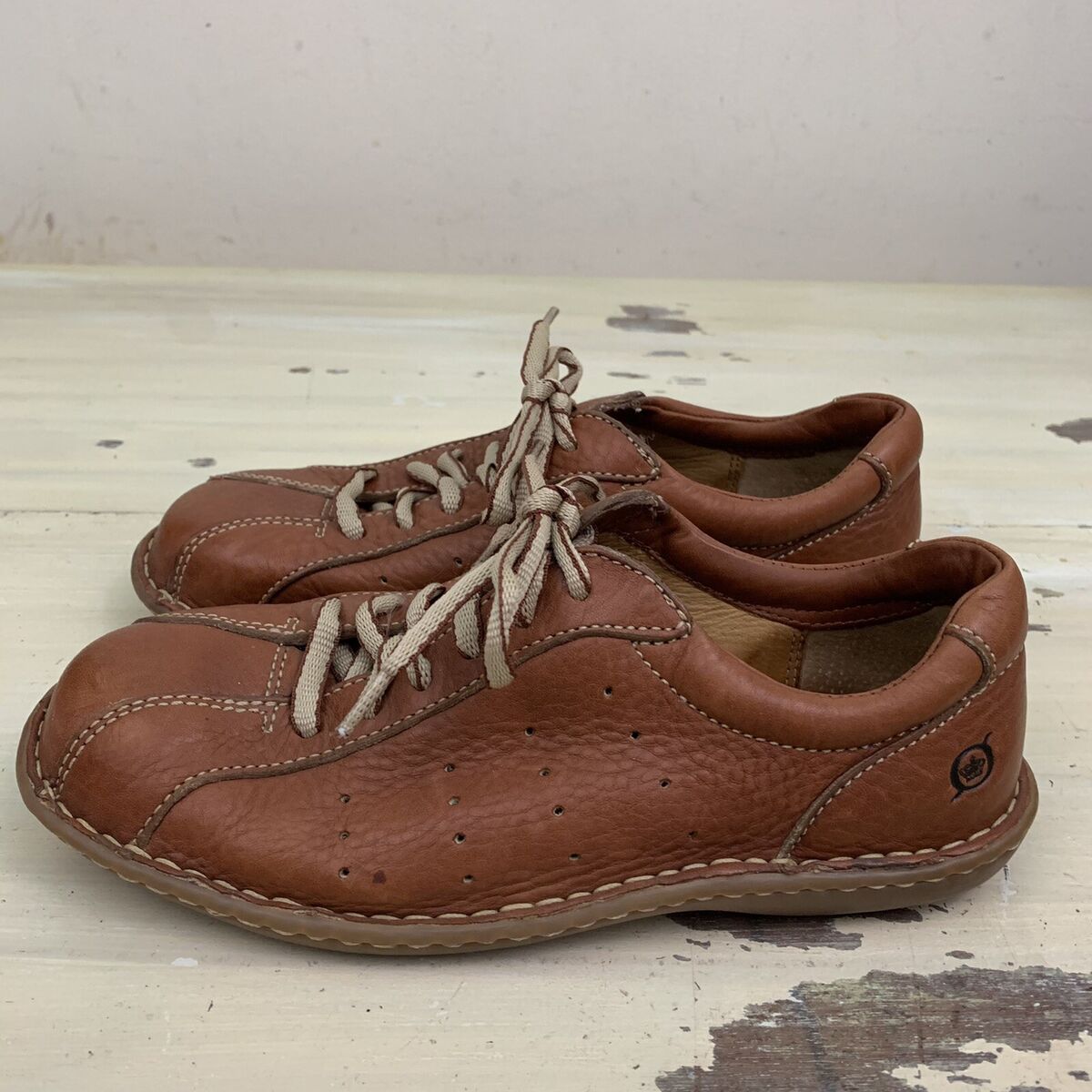 BORN - Light Brown Casual Walking Bowling-style Oxford Shoes BORN - Light Brown Casual Walking Bowling-style Oxford Shoes