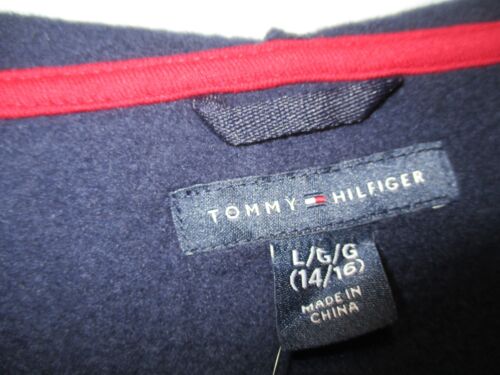 Tommy Hilfiger Jungen Hoodie Fleece Full Zip Large 14/16 Navy Logo Spellout Preppy - Bild 4 von 7