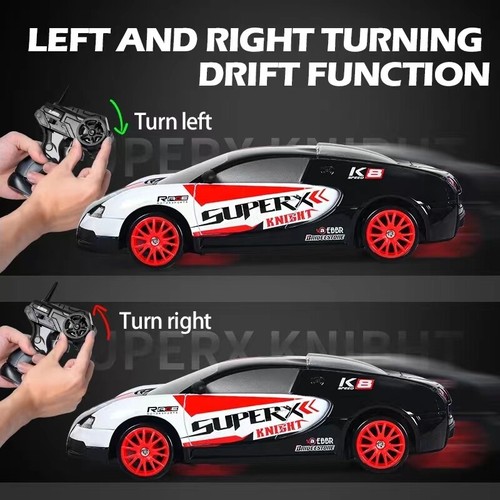 Telecomando auto 1/24 2.4G 4WD RC Drift Sport Racing On-Road veicolo GTR modalità - Foto 6 di 27