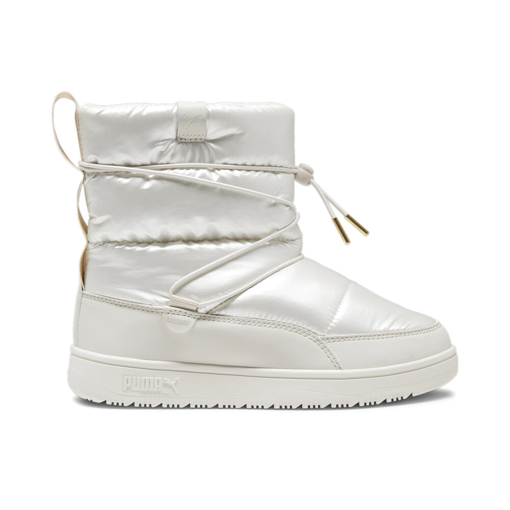 Женские белые повседневные ботинки Puma Snowbae с круглым носком 39393102