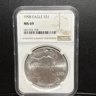 1998 Silver Eagle Early Release MS69