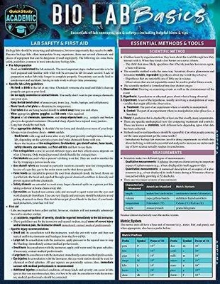 Bio Lab Basics: a QuickStudy Laminated - Pamphlet, by Miskevich PhD Frank - Good