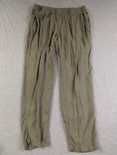 H M Divided Womens Pull On Trousers Straight Green Size 12