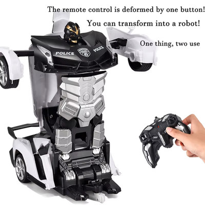 2IN1 Elektro RC Auto Verwandlungsroboter One-Key Auto Outdoor Fernbedienung
