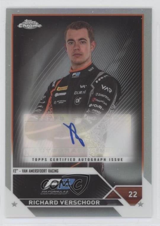 2023 Topps Chrome Formula 1 Auto Richard Verschoor #CAC-RV Auto 0n64