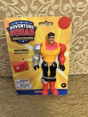 Adventure Squad Manuel Action Figure w/ Rescue Pack, Plastic, Ages 3+