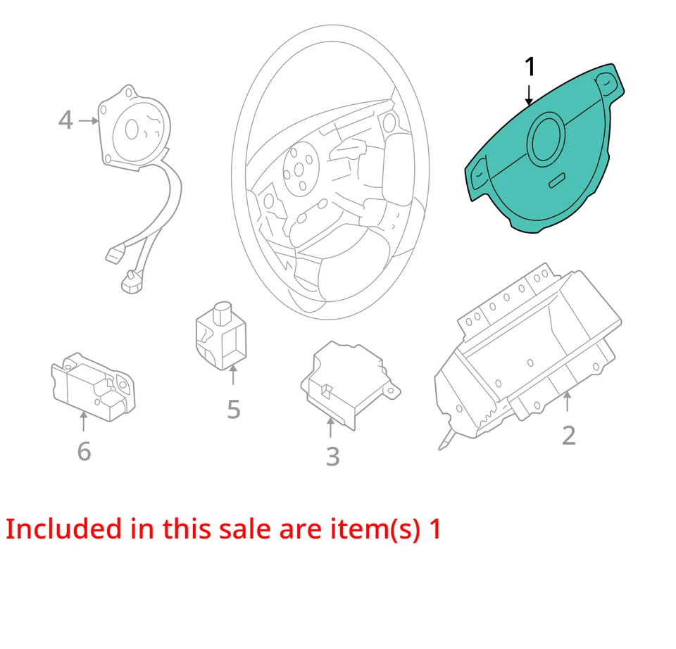 Air Bag Driver Wheel Fits 04-08 FORENZA 772002 Foto 2 de 4