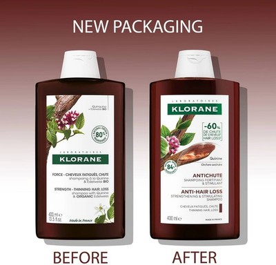 Klorane Shampoo Chinin Anti-Haarausfall Stärkung, Ausdünnung Haarausfall 400ml