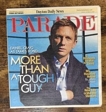 Parade Newspaper Magazine DANIEL CRAIG James Bond 007 - MARTHA STEWART