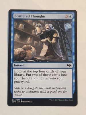 Scattered Thoughts 74 Innistrad: Crimson Vow Magic: The Gathering Common LP