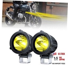 2" LED Round Light 20W Spot Driving Light Waterproof Off-Road Work Lamp Yellow