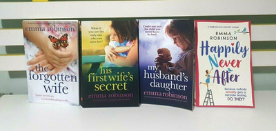 EMMA ROBINSON BOOKS X 4 FORGOTTEN WIFE HUSBAN'DS DAUGHTER HAPPILY NEVER AFTER