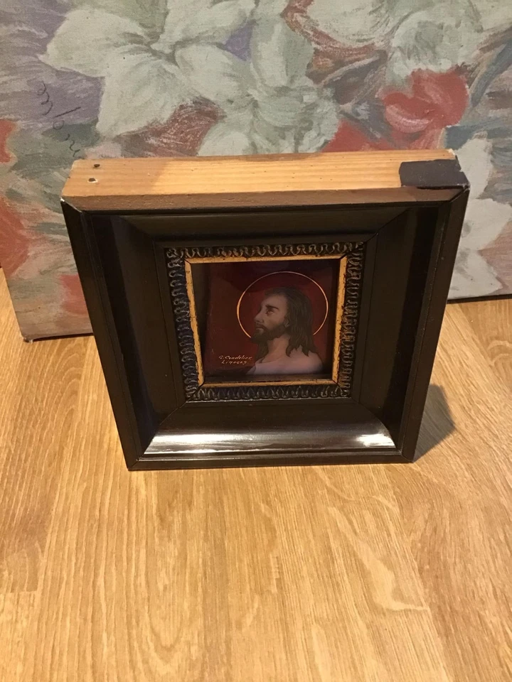 Petit Tableau Emaux de Limoges signé G. Candelier émailleur d'art 1950 - Photo 1/2