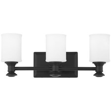 Minka Lavery 5173-66A Harbour Point Vanity Bath Light, 3 Coal Black