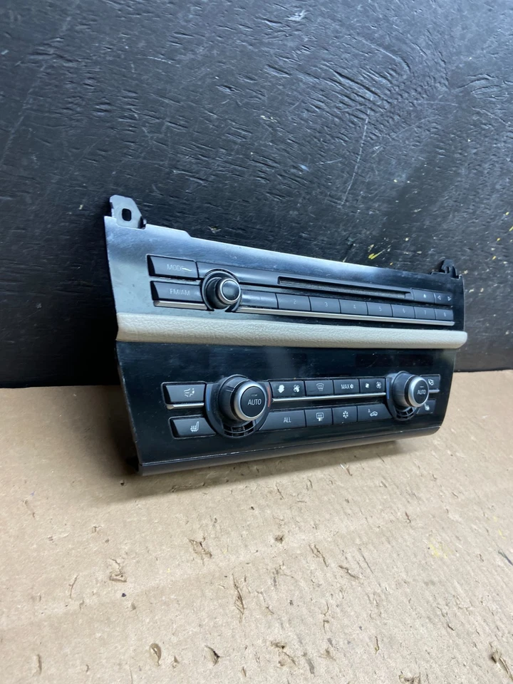 BMW F10 535i 550i 2011-2015 calefacción aire acondicionado radio control estéreo OEM T6022 DG Foto 3 de 4