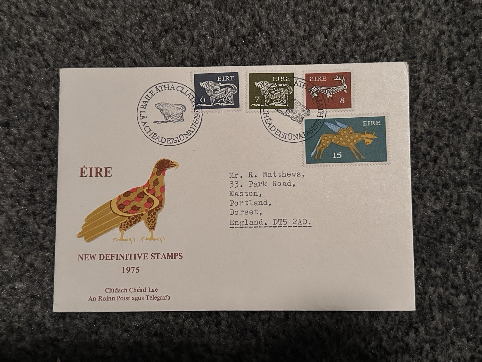 Ireland 1975 FDC NEW DEFINITIVE STAMPS