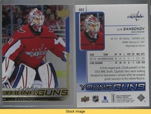 2018-19 Upper Deck Young Guns Silver Foil Ilya Samsonov #463 Rookie RC