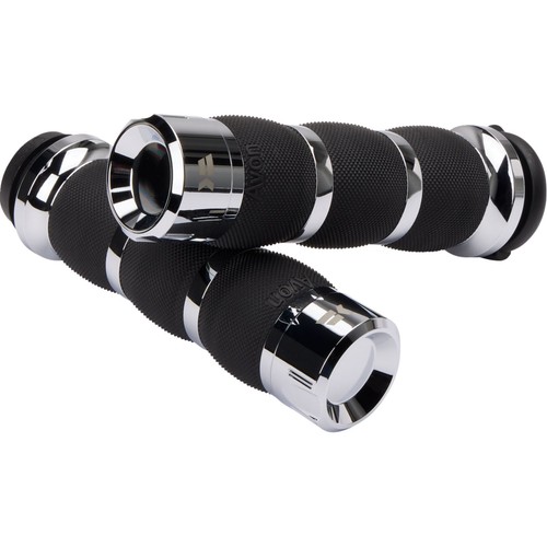 Khrome Werks Air Cushion Klassic Grips - TBW - Chrome 500195