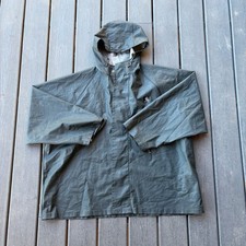 VNTG Carhartt C79GRN PVC Waterproof Heavy Duty Rain Jacket Dark Grey Black 2XL