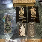 Tormint Mint 999 Silver 2 Bars Set Proof Antique Finish Skull Girl Scout Cookie