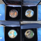 New ListingU.S. Mint 2020 American Silver Eagle 4-Coin Set 1 oz Silver Fire Air Water