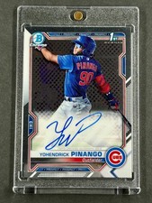 Yohendrick Pinango 2021 Bowman Chrome Auto Prospect Autographs Card Chicago Cubs