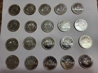 Canadian BU silver dollar roll of 20  80 % Silver