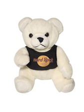 Vintage Hard Rock Cafe Plush Bear Collectible W/Shirt 9" Herrington White 1990
