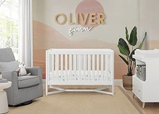 Delta Children Tribeca 4-in-1 Baby Convertible Crib, GRAY