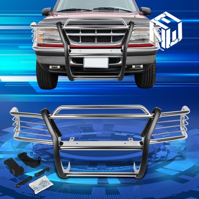 For 95-01 Explorer Mountaineer Chrome Bumper Grill Protector Grille Brush Guard