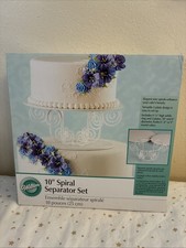 NIB Wilton 10" Spiral Separator Cake Tier Stand Display Wedding
