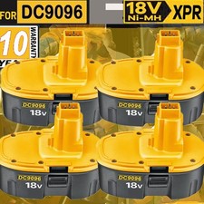 4 PACK 18V Battery For Dewalt 18 VOLT XRP DC9096 DC9098 Ni-MH DC9099 7Ah