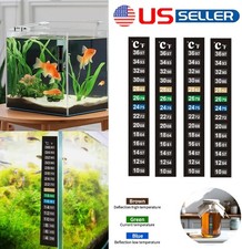 4  Dual Fish Tank Aquarium Thermometer Temperature Sticker Celsius Fahrenheit US