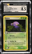 CGC 8.5 Swalot 50/101 EX Hidden Legends Reverse Holo Pokemon Card