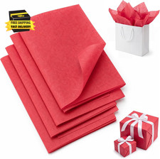 30 Sheets Red Tissue Paper Bulk, 20" X 14" Tissue Paper for Gift Bags                