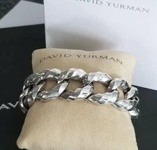 DAVID YURMAN - Wide 25mm Cable Edge® Curb Chain Bracelet *85 grams* $1900 *SALE!