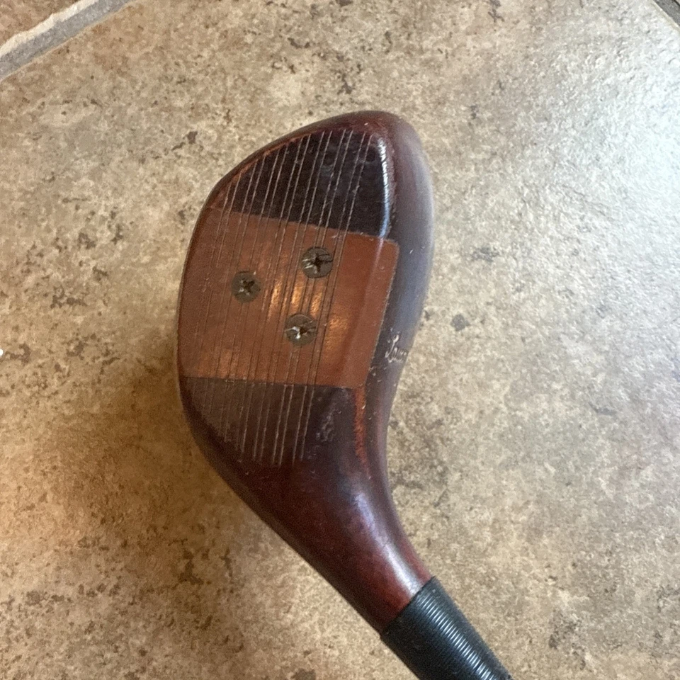 Golf de madera vintage Lawson Little Wright y Ditson 1 madera Foto 3 de 4