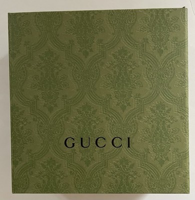 Empty Box Gucci Green Brocade Magnetic Closure 7.5  Versatile Luxury Gift Box