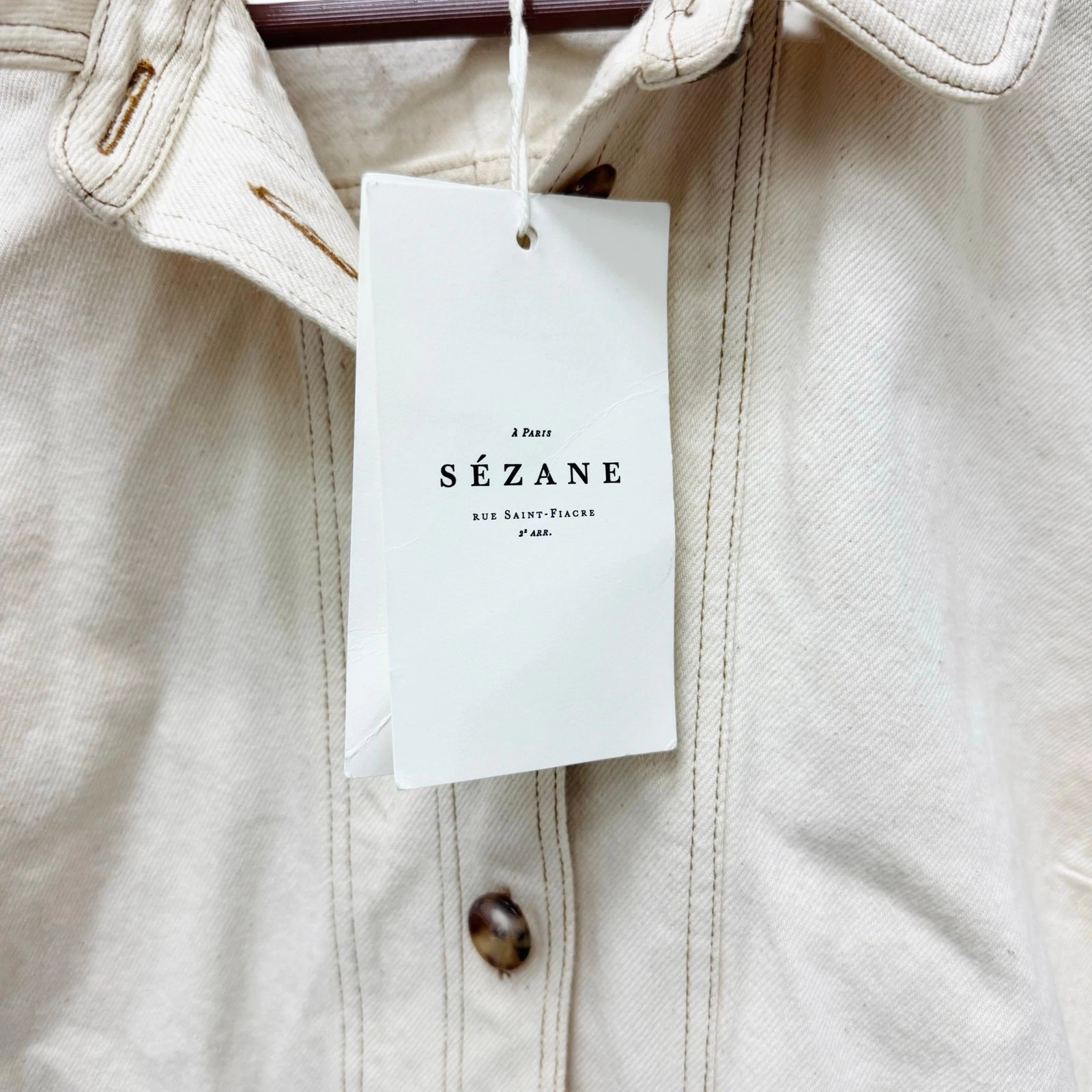 Abito Celine Robe Almere Denim Ecrù Donna Nuovo con etichette Taglia 8