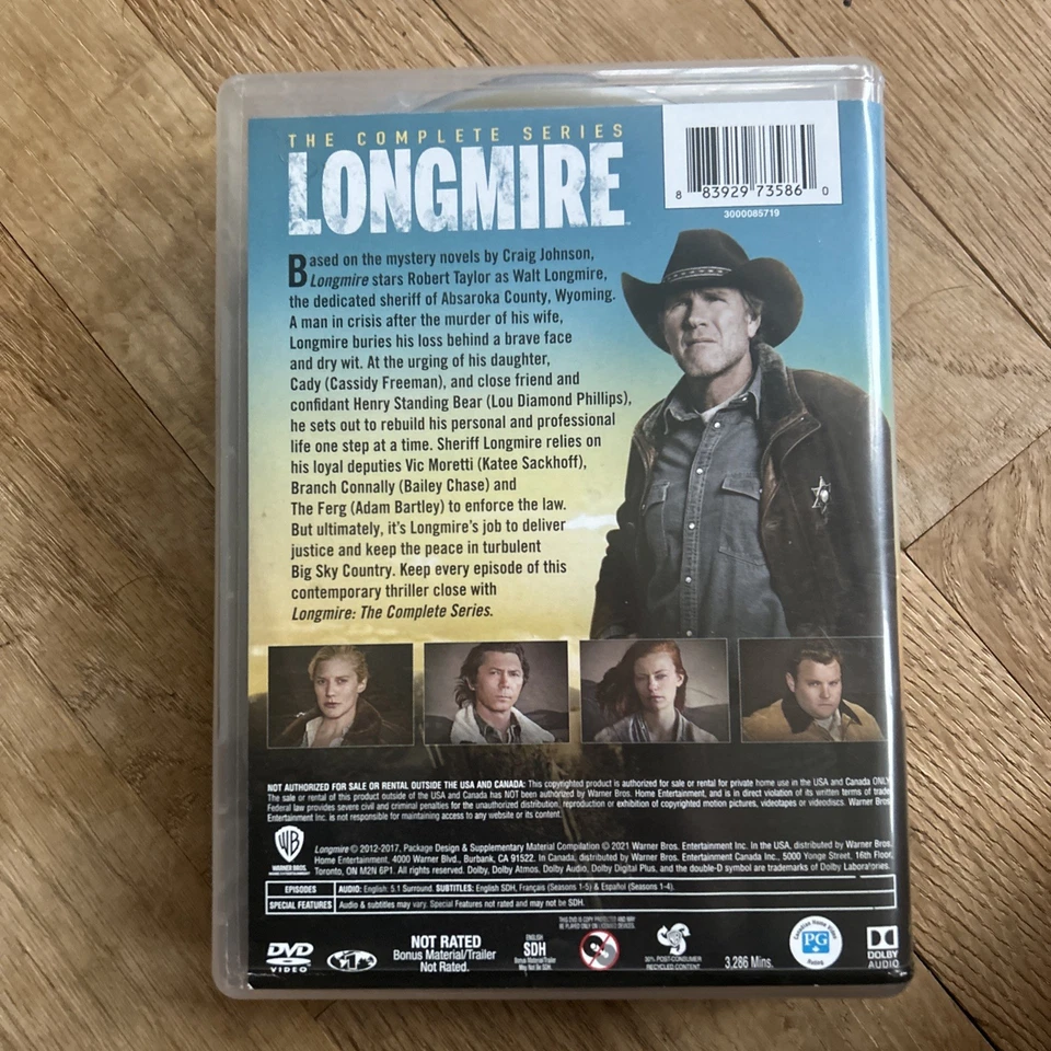 Longmire: The Complete Series Season 1-6 DVD, 2018, 15-Disc Set - Image 2 of 4
