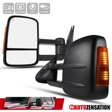 Fit 2003-2007 Silverado Sierra Power Heated Tow Side Mirrorsled Signal Lights