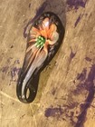 Artisan Handmade Murano Style Lampwork  Art Glass 2.5" Floral Pendant Charm — photo 3