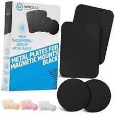 Mount Metal Plate with Adhesive for Magnetic Cradle-Less Mount by - X4 Black