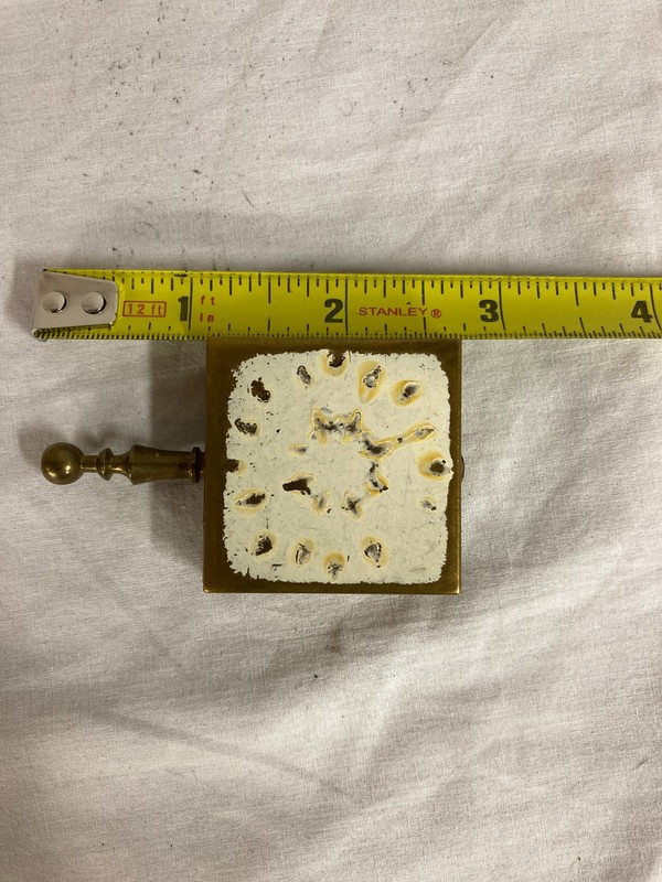 Vintage Brass 1950's Silent Butler Pocket Ashtray with Handle