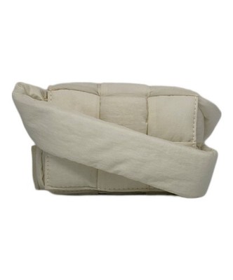 BOTTEGA VENETA Candy Padded Tech Cassette Shoulder Bag 69018 White #TFB4324