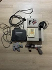 Vintage Nintendo NES & Nintendo 64 Console Lot w Cables Zapper Untested AS-IS TV