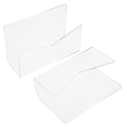 Lot De 2 Organiseurs De Courrier Bureau En Acrylique Transparent - Trieur Vertical Moderne Pour Documents, Enveloppes Et Lettres