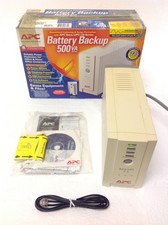 NEW APC Back-UPS CS 500 Battery Backup  Surge Protection BK500 W/Battery Cables